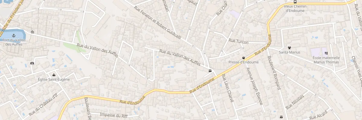 Plan du 19 Rue du vallon des auffes à Marseille 7e Arrondissement