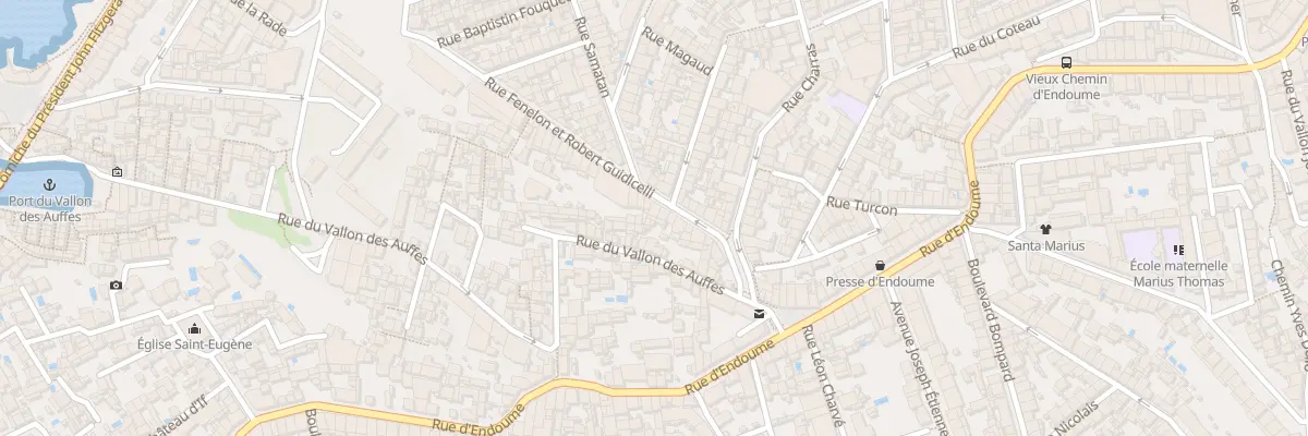 Plan du 21 Rue f et r guidicelli à Marseille 7e Arrondissement