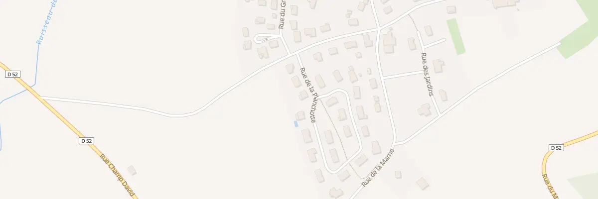 Plan du 14 Rue de la Planchotte à Peigney
