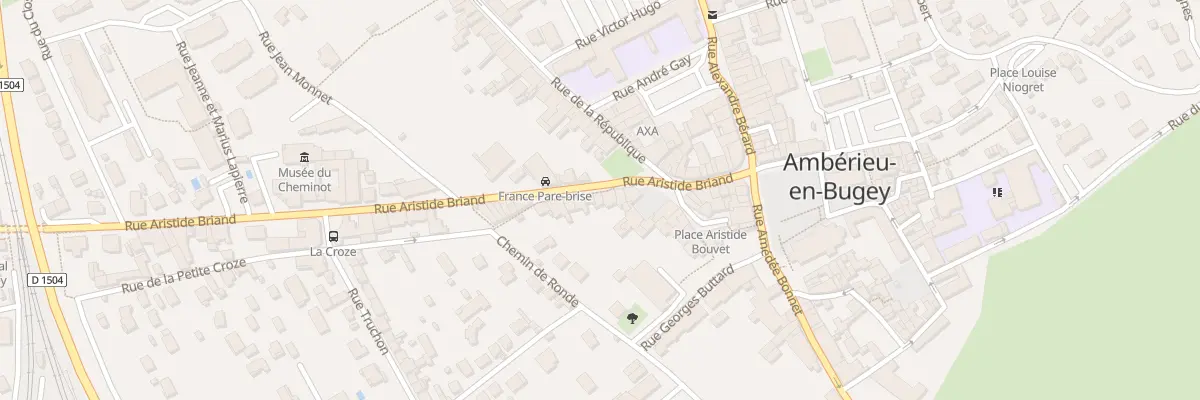 Plan du 29 Rue Aristide Briand à Ambérieu-en-Bugey