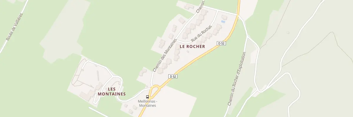 Plan du 1 Che des Montaines à Meillonnas