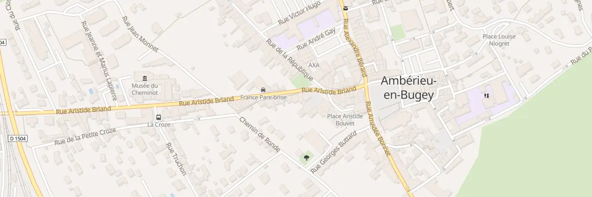 Plan du 27 Rue Aristide Briand à Ambérieu-en-Bugey