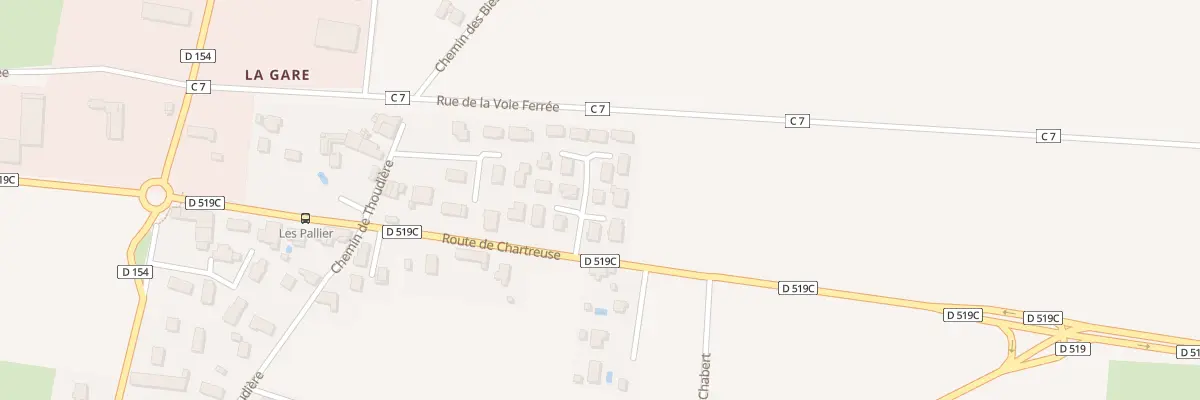 Plan du 143 Rte de Chartreuse à Saint-Étienne-de-Saint-Geoirs