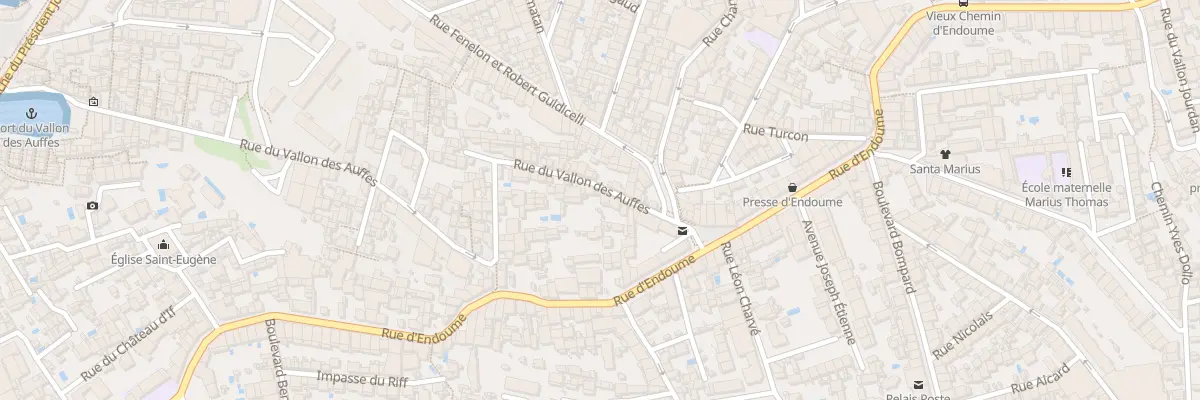 Plan du 15 Rue du vallon des auffes à Marseille 7e Arrondissement