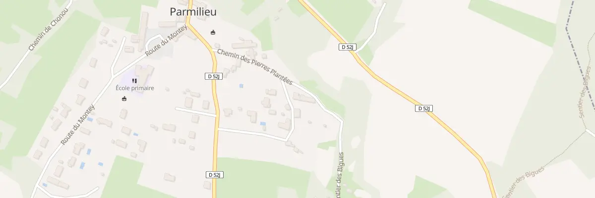 Plan du 5025 Montiere à Parmilieu
