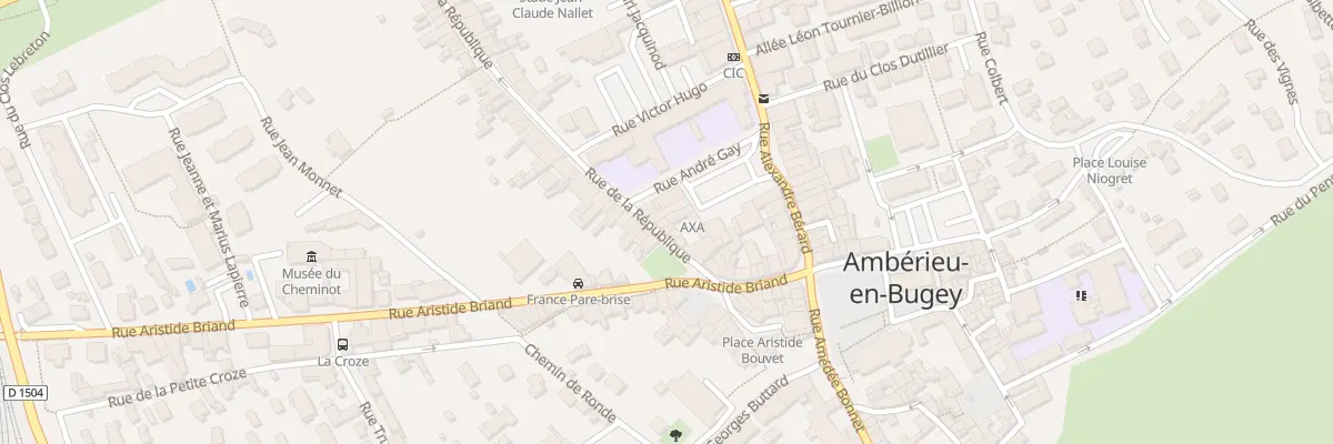 Plan du 12 Rue de la République à Ambérieu-en-Bugey
