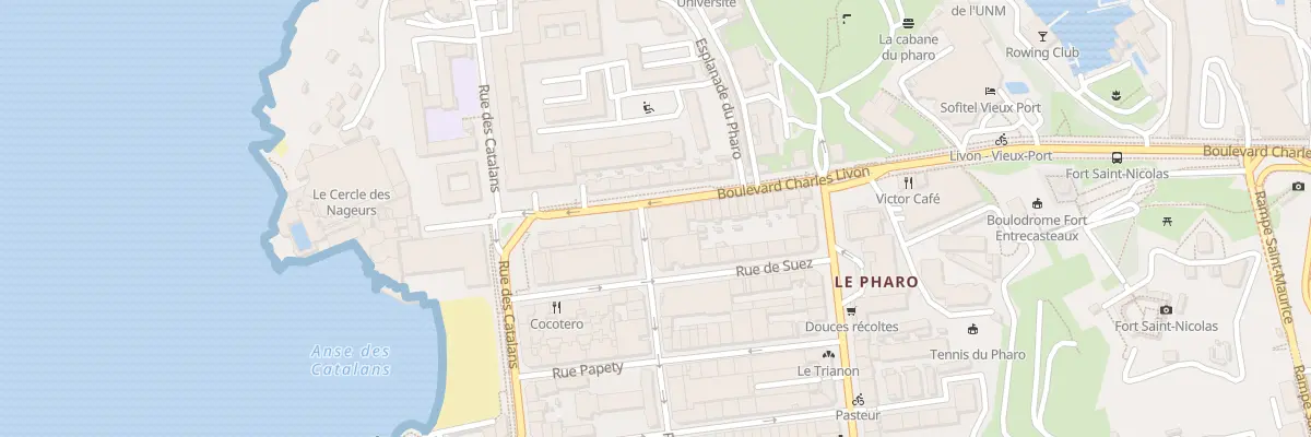 Plan du 1 Rue charras à Marseille 7e Arrondissement