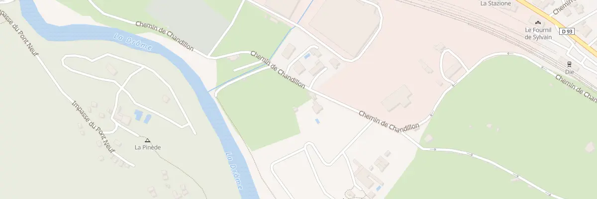 Plan du 908 Che de Chandillon à Die