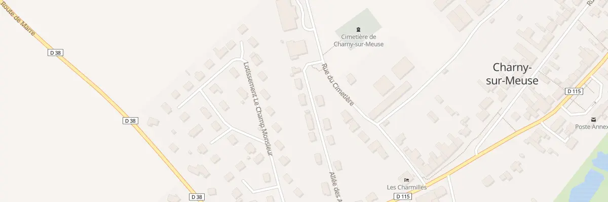Plan du 7 All des Acacias à Charny-sur-Meuse