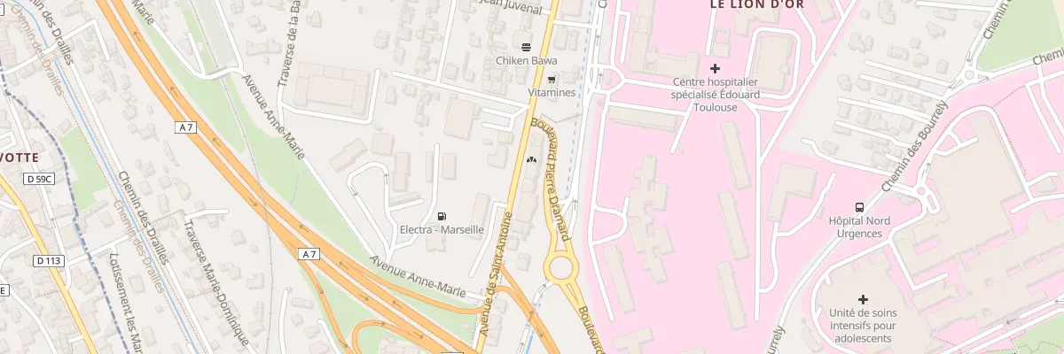 Plan du 374 Av de Saint Antoine à Marseille 15e Arrondissement