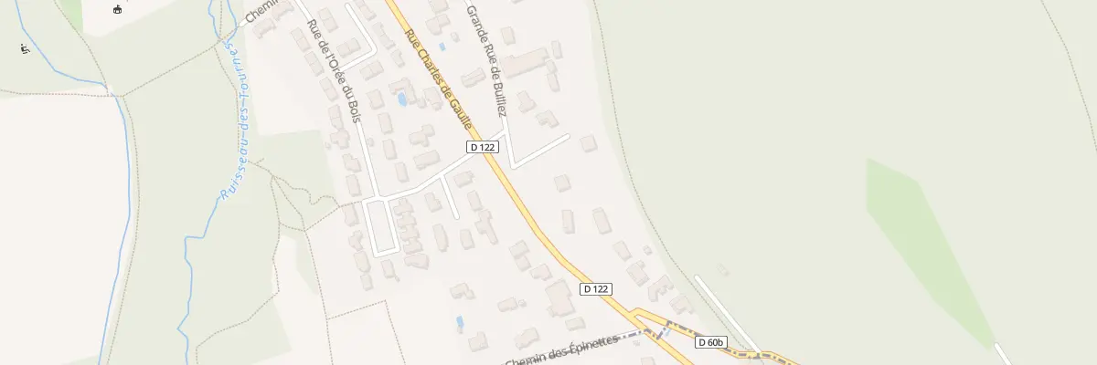 Plan du 541 Grande Rue de Bulliez à Lagnieu