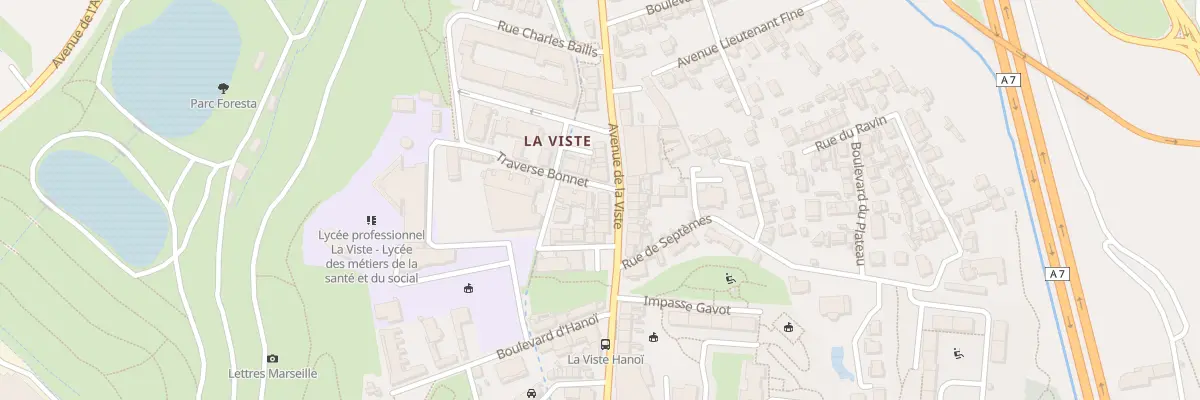 Plan du 113 Av de la Viste à Marseille 15e Arrondissement
