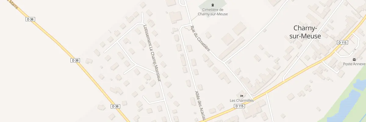 Plan du 5 All des Acacias à Charny-sur-Meuse