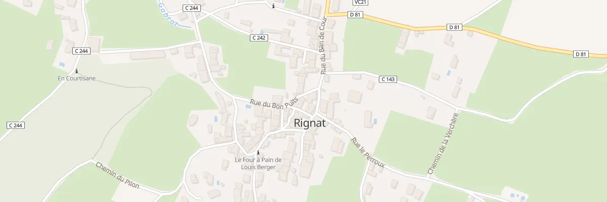 Plan du 35 Rue du Bon Puits à Bohas-Meyriat-Rignat