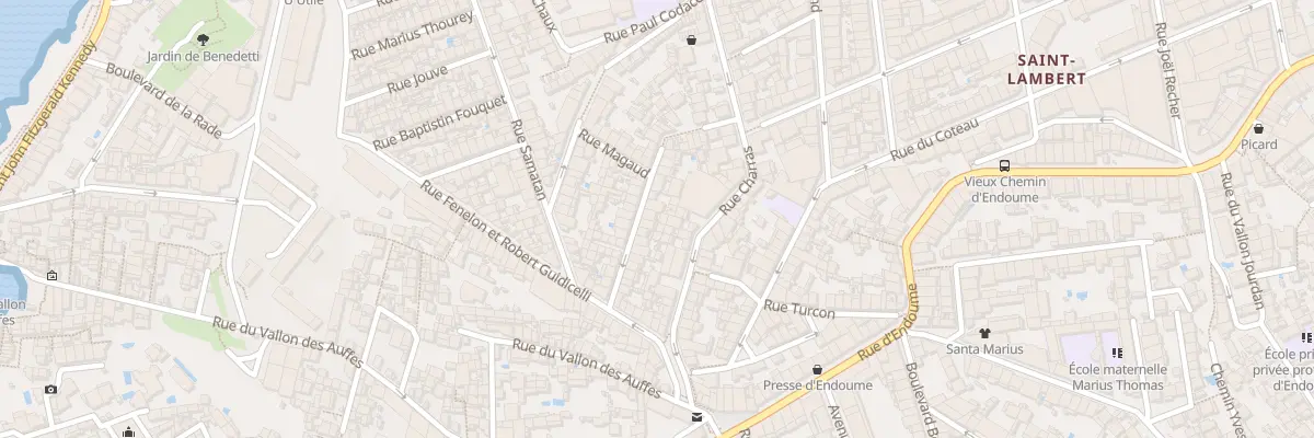 Plan du 29 Rue des freres pecchini à Marseille 7e Arrondissement