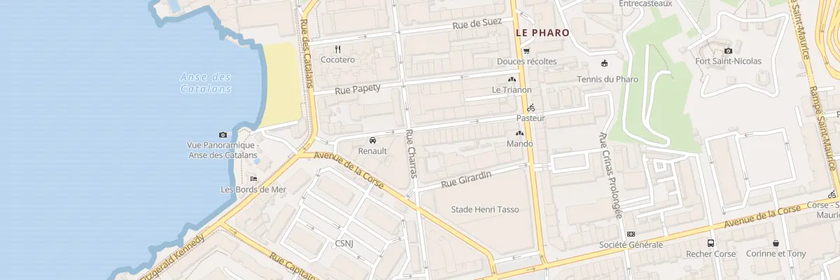 Plan du 33 Rue charras à Marseille 7e Arrondissement