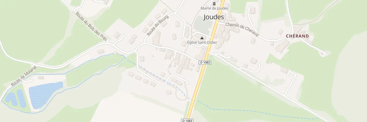 Plan du 9 Rte du Bourg à Joudes
