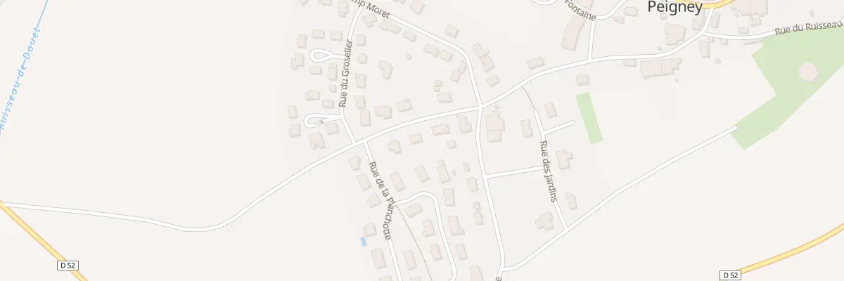 Plan du 3 Rue de la Planchotte à Peigney