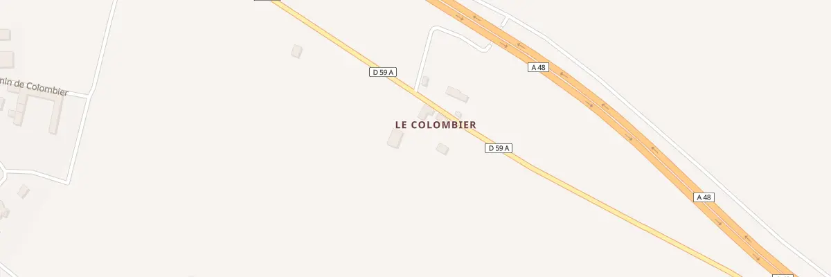 Plan du 5154 Colombier à Sérézin-de-la-Tour