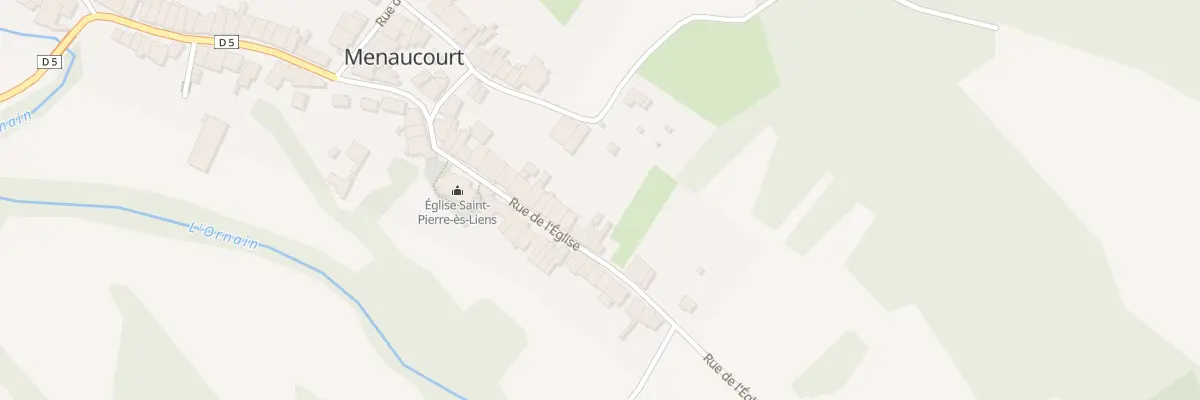 Plan du 31 Rue de l’Eglise à Menaucourt