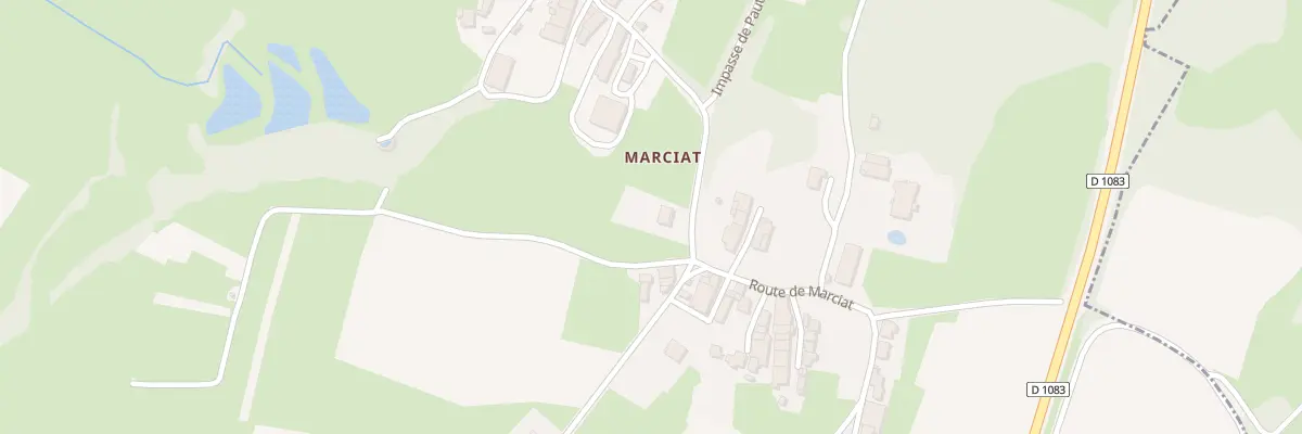 Plan du 49 Rte de Marciat à Joudes