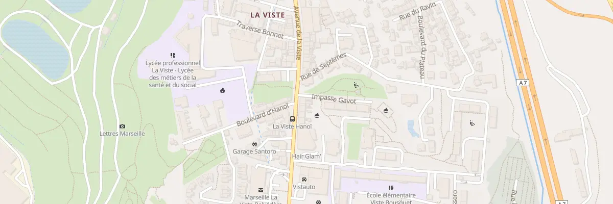 Plan du 98 Av de la Viste à Marseille 15e Arrondissement