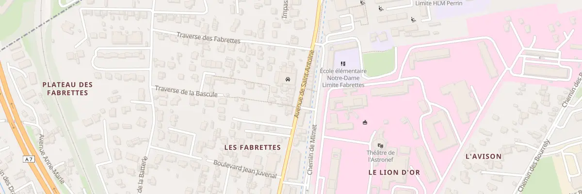 Plan du 5001F Av de Saint Antoine à Marseille 15e Arrondissement
