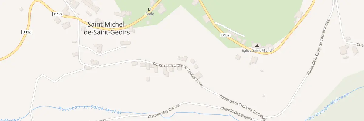 Plan du 395 Rte de la Croix Toutes Aures à Saint-Michel-de-Saint-Geoirs