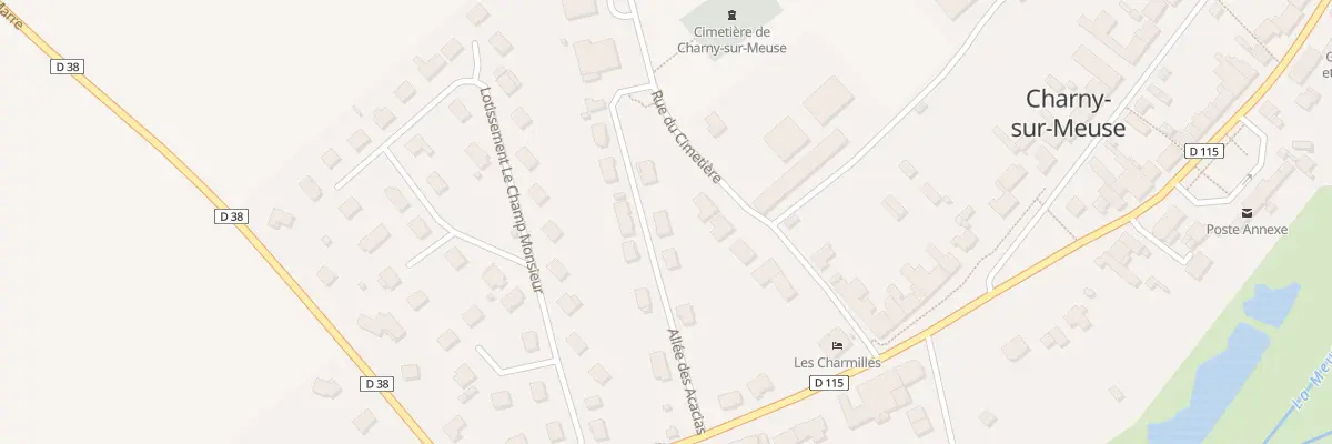 Plan du 6 All des Acacias à Charny-sur-Meuse