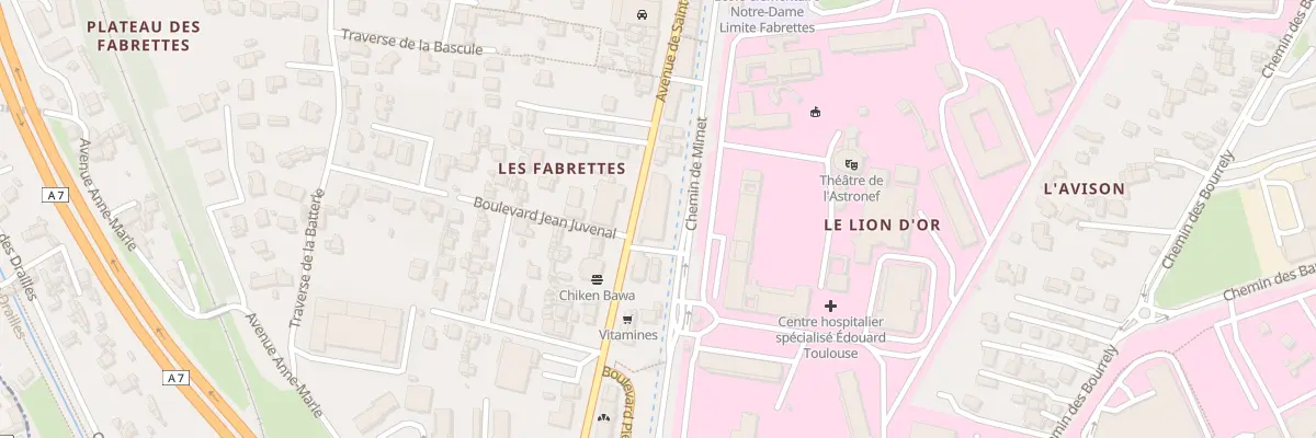 Plan du 408 Av de St Antoine à Marseille 15e Arrondissement