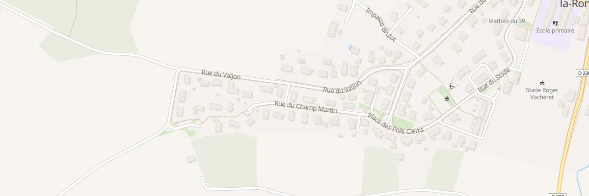 Plan du 7 Rue du Champ Martin à Abergement-la-Ronce