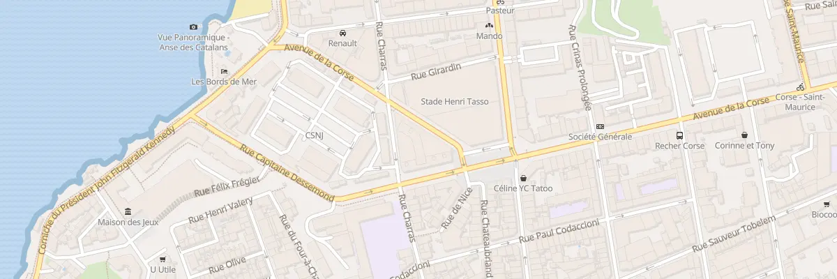 Plan du 97 Av de la Corse à Marseille 7e Arrondissement