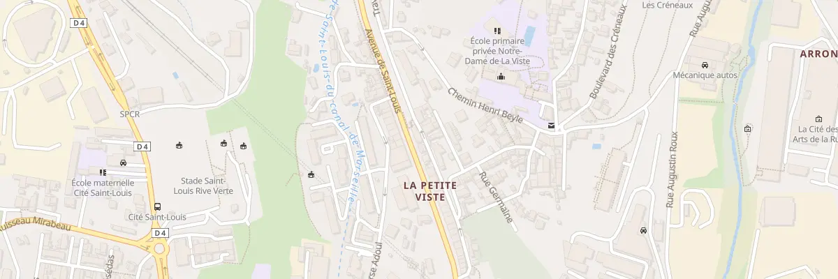 Plan du 256 Av de Saint Louis à Marseille 15e Arrondissement