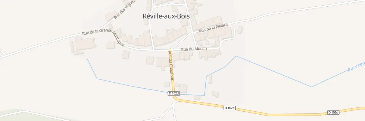 Plan du 4 Rue du Moulin à Réville-aux-Bois
