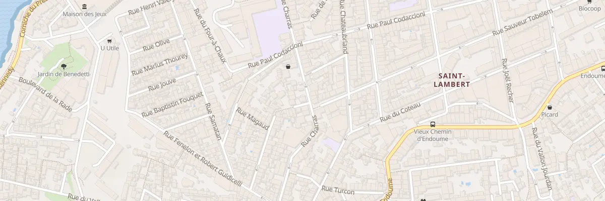 Plan du 90 Rue charras à Marseille 7e Arrondissement