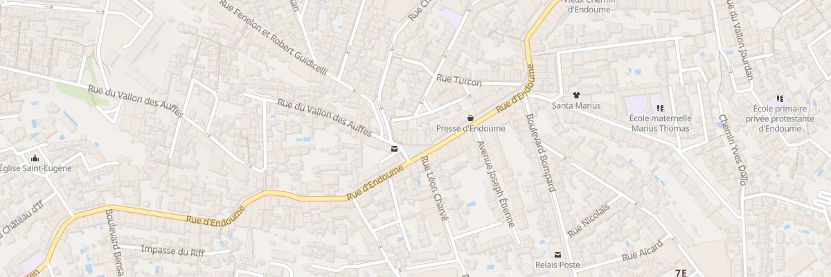 Plan du 6 Pl Saint Eugene à Marseille 7e Arrondissement