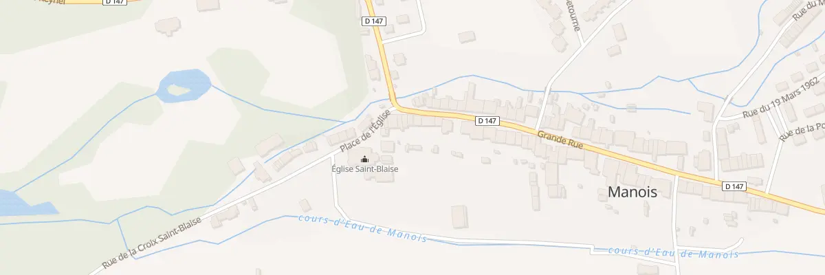 Plan du 6 Gr Grande Rue à Manois