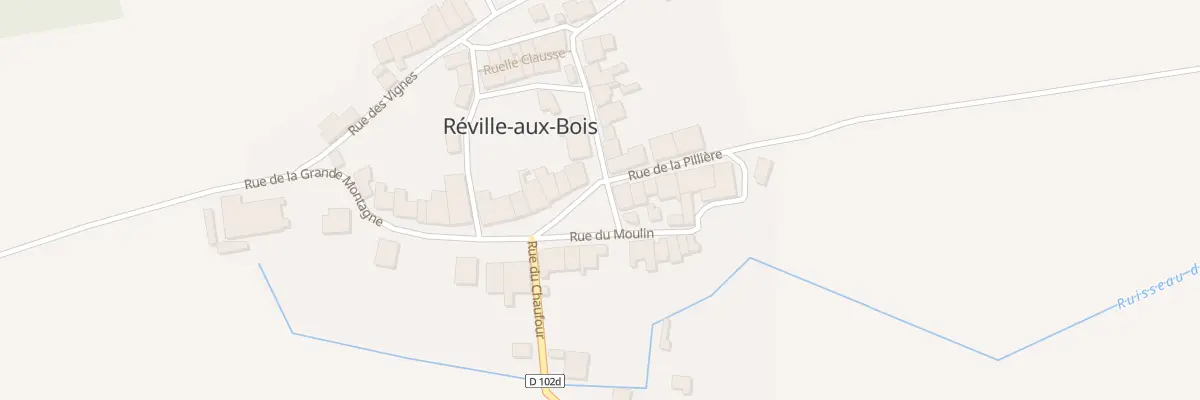 Plan du 1 Rue de la Grande Montagne à Réville-aux-Bois