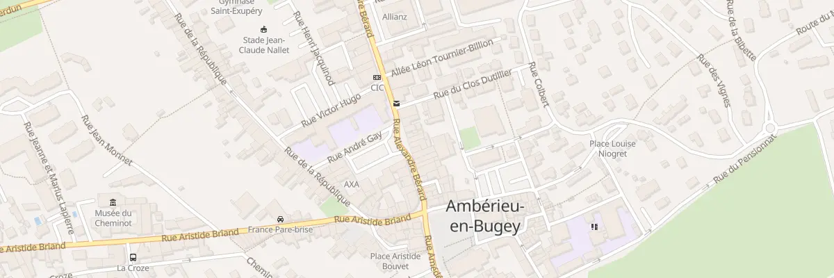 Plan du 28 Rue Alexandre Bérard à Ambérieu-en-Bugey