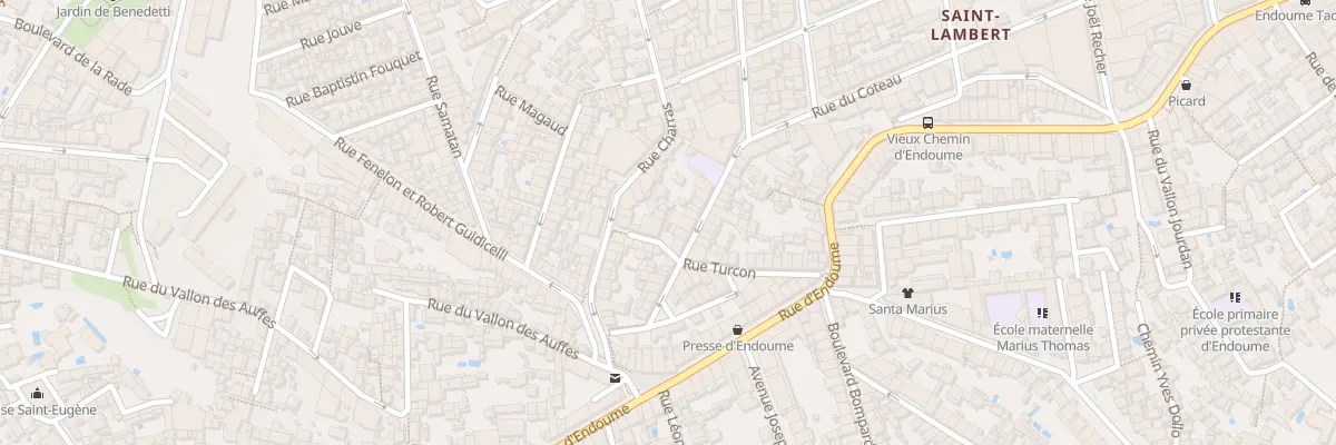 Plan du 127 Rue charras à Marseille 7e Arrondissement