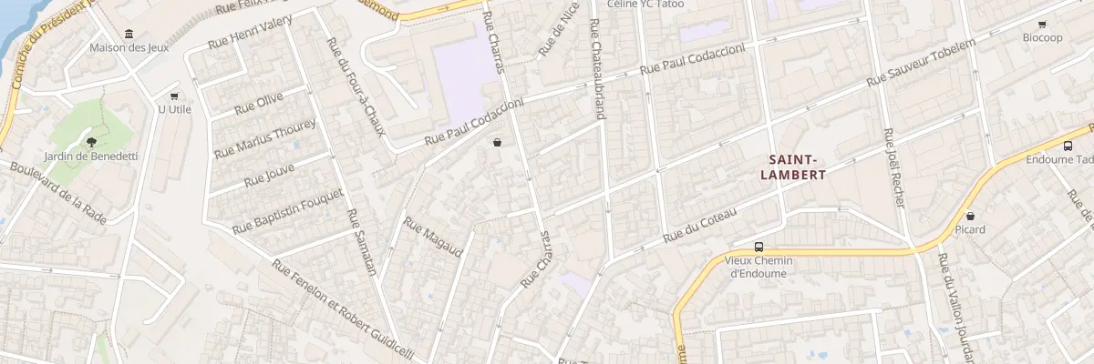 Plan du 93 Rue charras à Marseille 7e Arrondissement