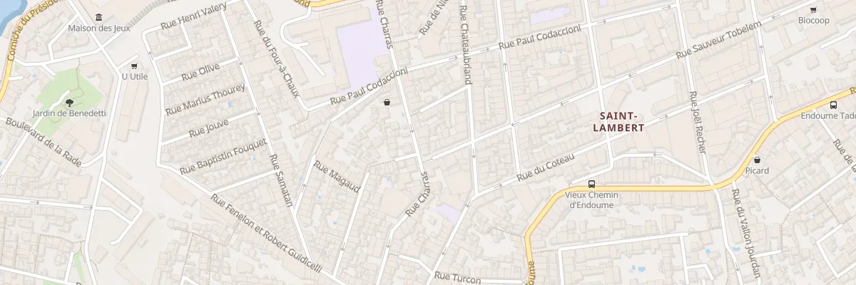 Plan du 95 Rue charras à Marseille 7e Arrondissement