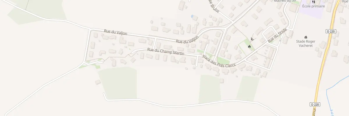 Plan du 6 Rue du Champ Martin à Abergement-la-Ronce