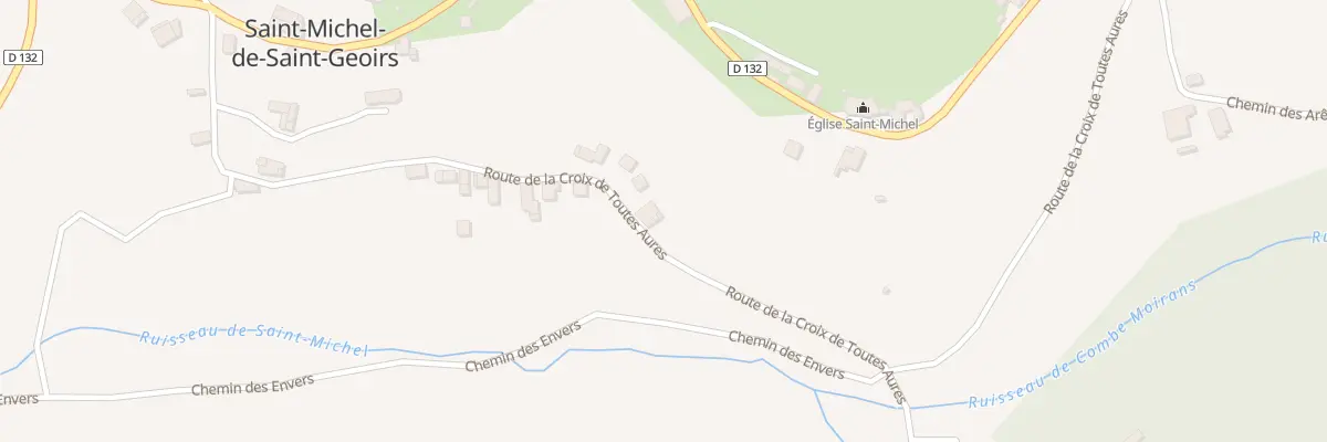 Plan du 465 Rte de la Croix Toutes Aures à Saint-Michel-de-Saint-Geoirs