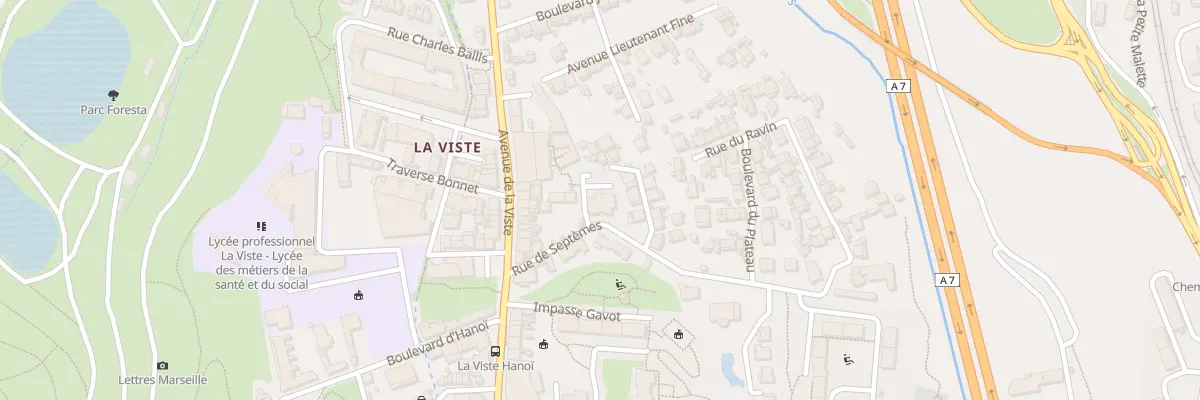 Plan du 126 Av de la Viste à Marseille 15e Arrondissement