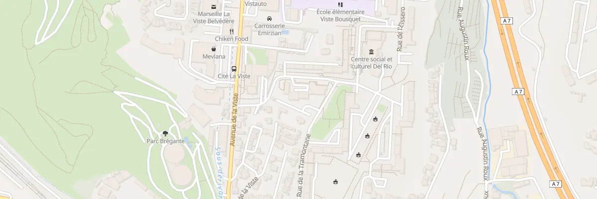 Plan du 38 Av de la Viste à Marseille 15e Arrondissement