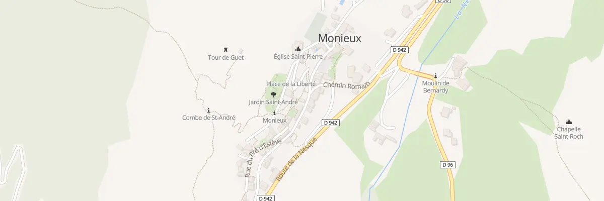 Plan du 1 Rue de la Prison à Monieux