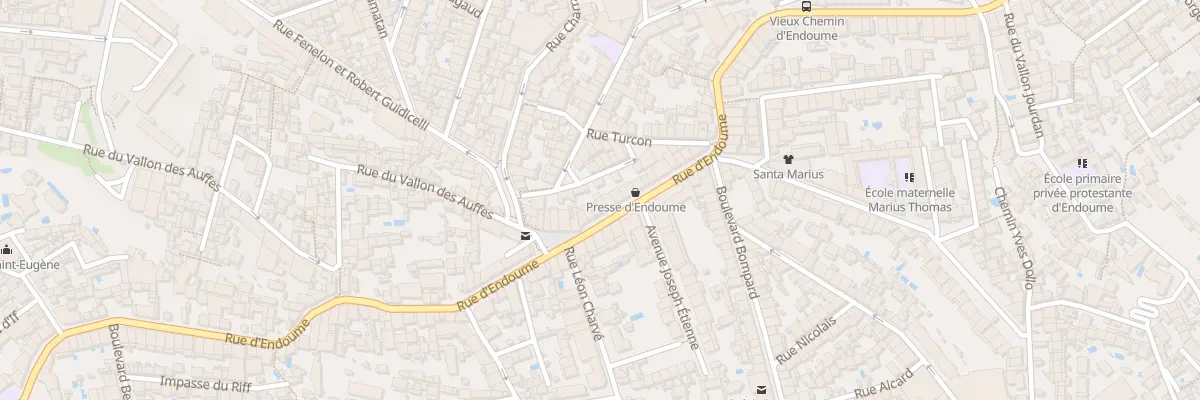 Plan du 250 Rue d’endoume à Marseille 7e Arrondissement