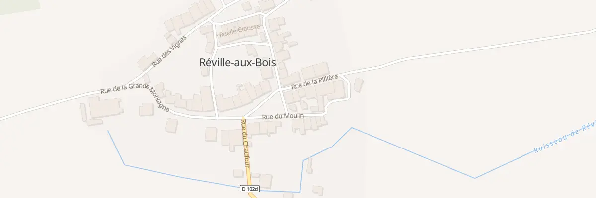 Plan du 2 Rue de la Pilliere à Réville-aux-Bois