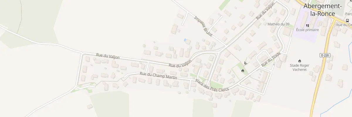 Plan du 23 Rue du Valjon à Abergement-la-Ronce